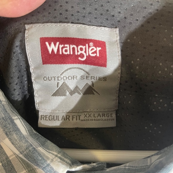 Wrangler Outdoor XXL Flannel Mens Shirt Mesh lined Work Cowboy Ranching - Picture 6 of 9